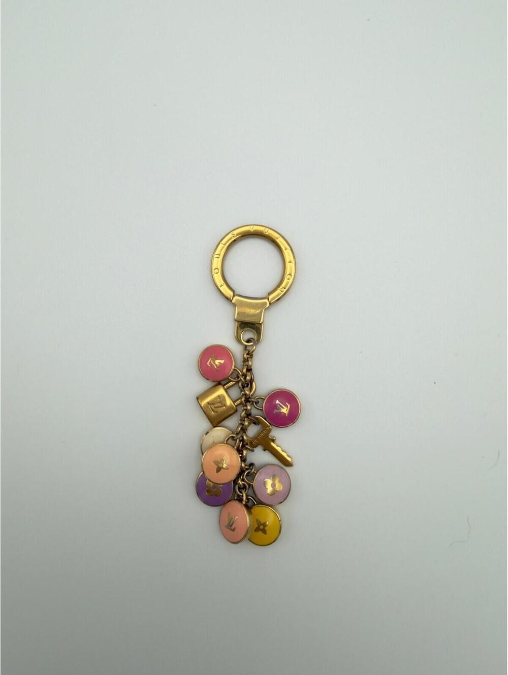 Authentic Louis Vuitton LV Multicolor Porte Cles Pastille Bag Charm Ring Holder - Picture 2 of 9